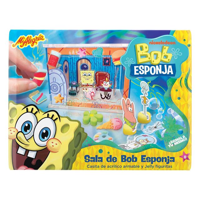 Sala de Acrilico Armable Bob Esponja Mi Alegría