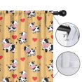 thumbnail image 4 of Blackout Kids Curtains,Yellow Cow Heart Pattern Childrens Insulated Curtains Set Of 2,Bedroom Essentials,Toddler Room Decor 52x63in(132x160cm), 4 of 5