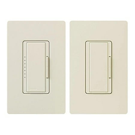 Lutron Maestro LED+ Digital Dimmer Kit for Dimmable LED, Halogen and Incandesent Bulbs | 150-Watt, Multi-Location | MACL-153M-RHW-LA | Light Almond