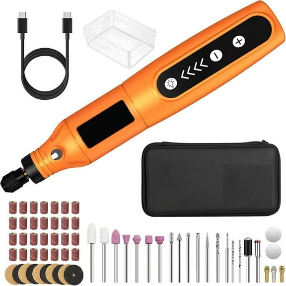 USB Charging with 36 Accessories, Multi-Purpose Power Rotary Tool for Sanding, Polishing, Drilling, Carving
