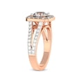 thumbnail image 4 of 3 Carat IGI Certified Radiant Shape Lab Grown Diamond Engagement Ring | 14K Rose Gold | Rosalind Split Shank Halo Lab Diamond Ring | FG-VS1-VS2 Quality Friendly Diamonds, 4 of 5