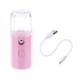 thumbnail image 1 of Humidificador humectante facial recargable por USB, mini atomizador portátil para el cuidado de la piel facial, color rosa Jumpingount HA8935-02B, 1 of 6