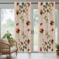 thumbnail image 5 of Outdoor Curtains for Patio Waterproof, Ladybugs Eucalyptus Leaves Outdoor Privacy Panels Grommet, Spring Botanical Vintage Blackout Outside Curtains for Porch/Cabana/Pergola/Gazebo 54"x95", 2 Panels, 5 of 8