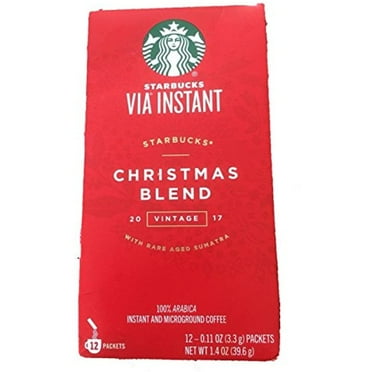 Starbucks Via 2016 Christmas Blend Ready Brew Instant Coffee 12 Pack