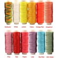 thumbnail image 3 of KEINXS Waxed Polyester Leather Cords for Macrame Sewing, DIY Bracelets, Leathercraft or Craft Projects (12 Bright Colors), 3 of 5