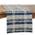 thumbnail image 3 of Saro Lifestyle Dual-Tone Striped Woven Table Runner, 3 of 5