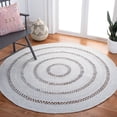 thumbnail image 2 of SAFAVIEH Cape Cod Salome Geometric Polyester Area Rug, Grey, 7' x 7' Round, 2 of 4