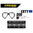thumbnail image 5 of Visor Máscara Adulto CRESSI  Liberty Duo Negro Dos Lentes Transparentes, 5 of 5