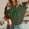thumbnail image 4 of St. Patrick's Day Tshirt, Short Sleeve T Shirts for Women, Round Neck Tops Women's New St. Patrick's Day Pullover Printed Tee Shirts Crew-Neck Short-Sleeved Casual Fashion Tops, 4 of 5