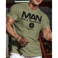 thumbnail image 2 of Gymish Man on Mission Workout Shirt for Men – Motivational Gym T-Shirt, Funny Lifting Tee, Athletic Gym Wear, 2 of 6