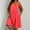 Watermelon Red, variant on HOMBOM Watermelon Red Dresses for Women Slip Spring Midi Plus Size Summer Solid Crew Neck Dresses with Pockets