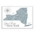 thumbnail image 2 of Stupell Industries Lakes And Rivers New York State Blue Map Wall Plaque by Daphne Polselli, 2 of 5