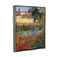 thumbnail image 3 of Flower Garden Van Gogh Vivid Painting Landscape Painting Luster Gray Framed Art Print Wall Art, 3 of 6