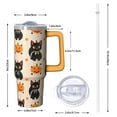 thumbnail image 2 of 30oz Halloween Tumbler with Handle – Pumpkin Ghost Drinkware with Lid and Straw – Gothic Theme Travel Cup – Halloween Gifts Coffee Mug, 2 of 5