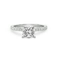 thumbnail image 2 of 4 Carat IGI Certified Princess Shape Lab Grown Diamond Engagement Ring | 14K White Gold |Emily Eternity Diamond Ring | FG-VS1-VS2 Quality Friendly Diamonds, 2 of 5