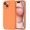 Bright Orange, variant on Compatible with iPhone 15 Case, [Smooth Silicone Full Coverage Camera] [8ft Drop Protection], Soft Microfiber Lining Full Body Protective Case for iPhone 15 6.1 inch - Blue