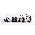 thumbnail image 2 of Miniature Garden Ornaments, 4 Pcs Cute Mini Animal Pandas Ornament Kits for Fairy Garden Bonsai Dollhouse Succulent Decor Home Decoration, 2 of 8
