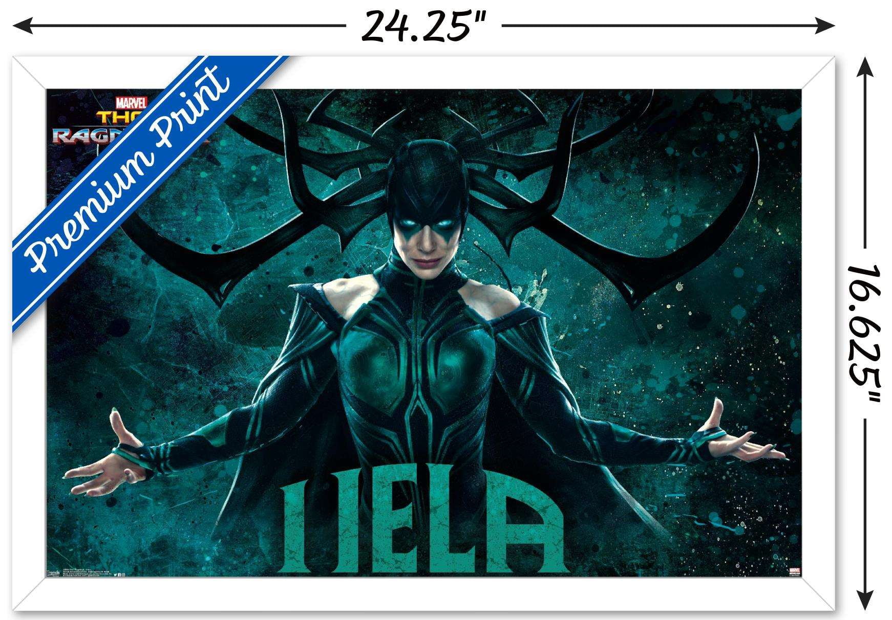 Marvel Cinematic Universe - Thor - Ragnarök - Hela Wall Poster, 14.725" x 22.375", Framed