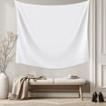 thumbnail image 5 of White Small Tapestry for Bedroom Wall Hanging Tapestry, Modern Minimalist Pure Soild Color Ceiling Backdrop Tapestries Poster Blanket Wall Decor for Teens Room Living Room Dorm 23" x 28", 5 of 8