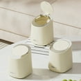 thumbnail image 3 of KYAIGUO Mini Desktop Trash Can with Lid, Push-On Small Countertop Trash Can, Desktop Plastic Lid Desktop Trash Can, 3 of 10
