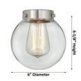 thumbnail image 3 of Innovations Lighting 515-1W-6 Beacon Beacon 1 Light 6" Wide Wall Sconce - Nickel, 3 of 3