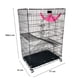 thumbnail image 2 of Jaula Metálica Rodante para Gatos VANLIG Habitat Grande 3 Niveles Color Negro, 2 of 4