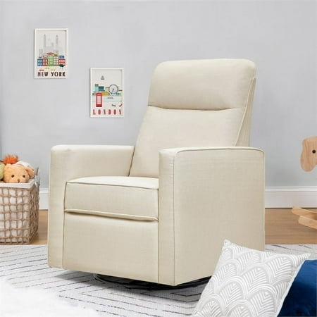 UPC: 0048517831472 | DaVinci Gabby Pillowback Swivel Glider in Natural Oat Greenguard Gold & CertiPUR-US Certified
