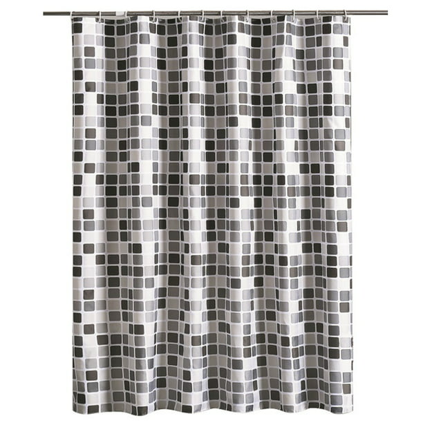 Willstar New Modern Bathroom Shower, Extra Long Shower Curtain 220cm Drop Uk