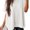 White, variant on VISALY Turtleneck Sweatshirt Tunic Sweatshirt Sweaters for Women Casual Crew Neck Short Sleeve Sweater Lightweight Knit Batwing Fall Tops Soft Sweaters Womens Sweatshirt Women Pullover Sweaters A L