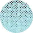 thumbnail image 1 of Ahgly Company Machine Washable Indoor Round Transitional Blue Hosta Blue Area Rugs, 8' Round, 1 of 7