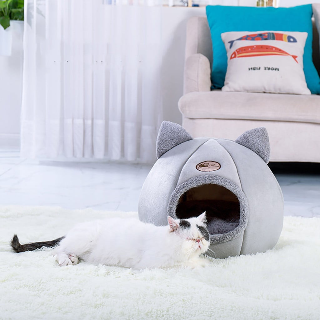 Outdoor Cat House Clearance Cat Bed for Indoor Cats, 2-In-1 Cat House Pet Supplies for Cat and Small Cat Or Dog - Animal Cave, Cat Tent Insulated Cat House Outdoor Winter