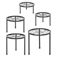 thumbnail image 4 of Soporte para macetas,Estante para macetas de hierro con soporte para trípode,Soporte para plantas de 5 tamaños diferentes para el jardín de su casa,Estante en maceta de exhibición de planta, 4 of 8