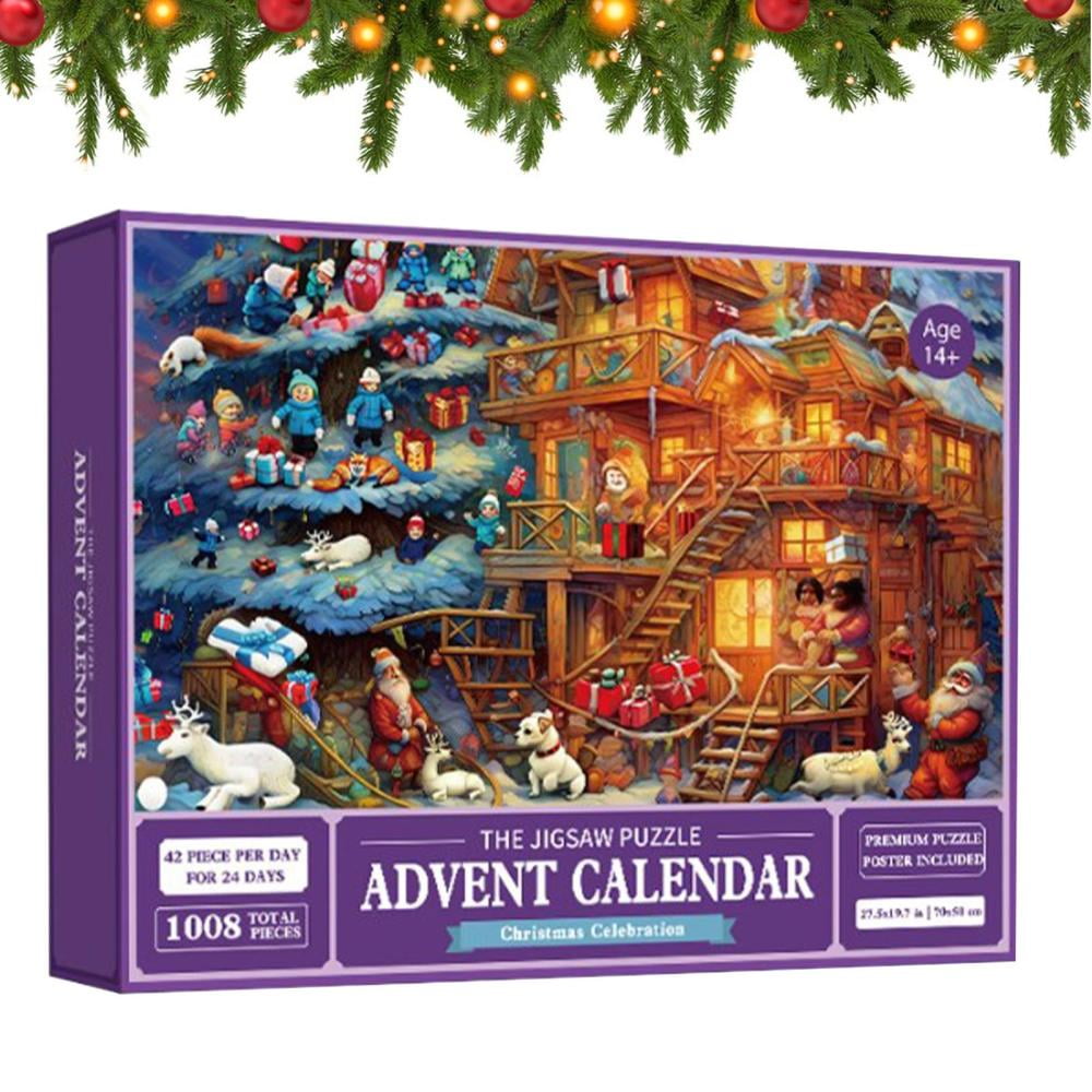 Tosekry Calendario Adviento 2023 Puzzle, 24 Cajas Calendario de Adviento  Árbol de Navidad Decoracion Navidad Adultos, Puzzle Advent Calendar de 1008  Piezas Regalos Para Adultos y Niños(B) : : Juguetes y juegos