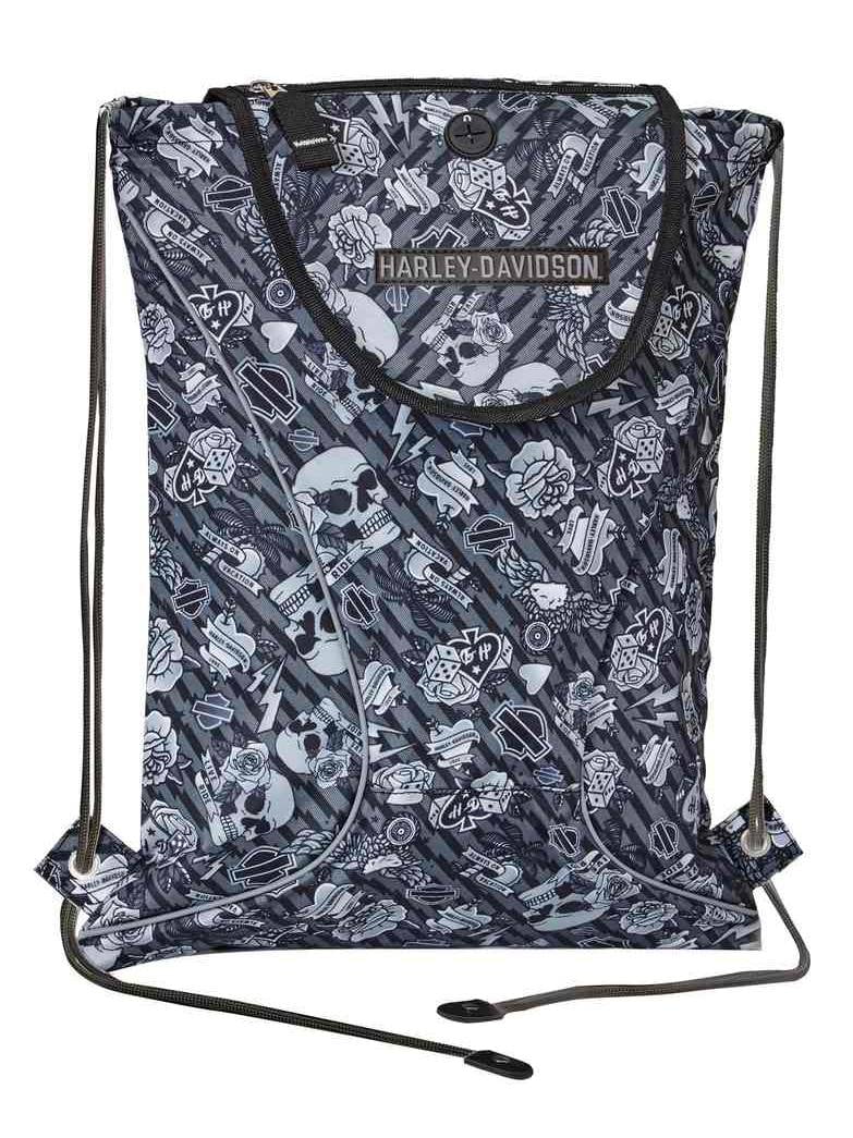 harley davidson drawstring backpack