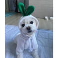 thumbnail image 4 of Cute Pet Wool Hoodie Clothes, Cute Fruit Design Dog Hoodie, Pet Clothes Dog Hoodies Warm Sweatshirt Coat (M, White Radish), 4 of 5