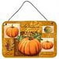 thumbnail image 2 of Carolines Treasures PTW2006DS812 Fall Harvest Pumpkins Wall or Door Hanging Prints  8x12 multicolor, 2 of 2