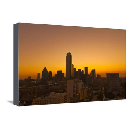 Skyline, Dallas, Texas, United States of America, North America Stretched Canvas Print Wall Art By Kav