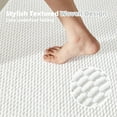 thumbnail image 6 of BULULOM Small Bathroom Rugs Non Slip Washable, Super Absorbent Thin Bath Mat Quick Dry Low Pile Bathroom Cerpet, White 16"x24", 6 of 10