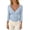 C49/Blue, variant on XIYON Womens T Shirts Solid Color 3/4 Sleeve V Neck Top For Casual Everyday Tee Shirt Slim Fit Basic Tee Trendy Fall Outfits