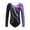 Purple, variant on Girl's Long Sleeve Dance Ballet Bodysuit Kids Winter Ballet Leotards Camisole Undergarment Spring Dancewear