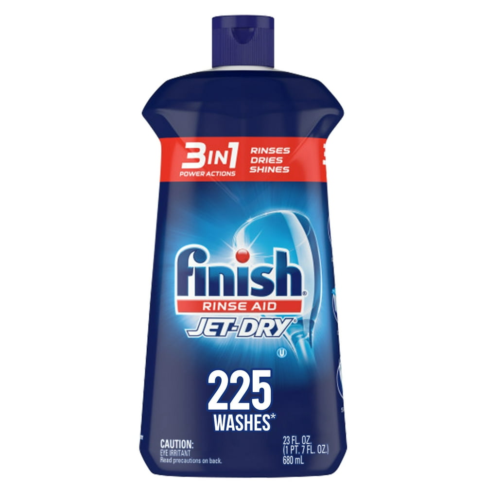Finish JetDry Rinse Aid, 23oz, Dishwasher Rinse Agent and Drying Agent