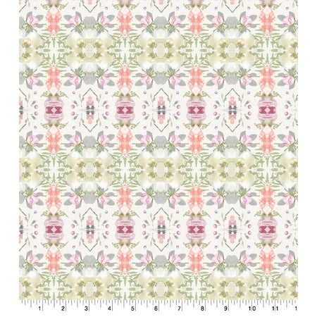 UPC: 0887816368674 | Peony Mirrored Geometric Cotton Fabric