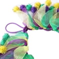 thumbnail image 4 of Mardi Gras Chien Collier Réglable Mignon Pom Pom Chat Anniversaire Collier, 4 of 8