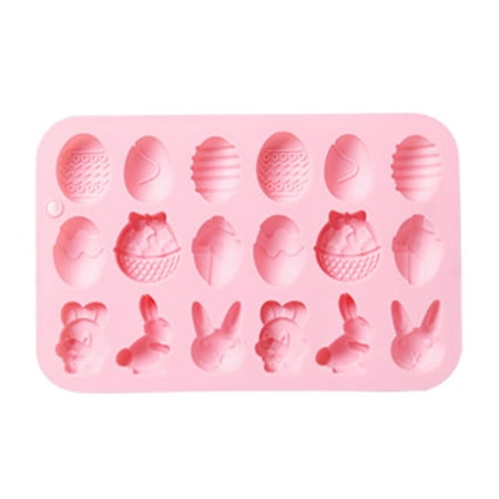 

Baking Mold Rabbit Theme Cake Chocolate Supplies Egg Silicone Molds Flexible Cooking Supplies for Cocoa Bombs Candies