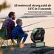 thumbnail image 5 of Socool Ventilador de camping con luz – Ventilador de batería recargable de 20000 mAh, tiempo de funcionamiento máximo de 112 horas, 9 velocidades, pantalla digital, temporizador, oscilación automática, 5 of 5