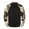 thumbnail image 4 of ZCFZJW Half Zip up Camo Sweatshirts for Men Big and Tall Regular Fit Casual Patchwork Long Sleeve V Neck Graphic Pullover Tops Loose Lightweight Athletic Shirts XXL, 4 of 4
