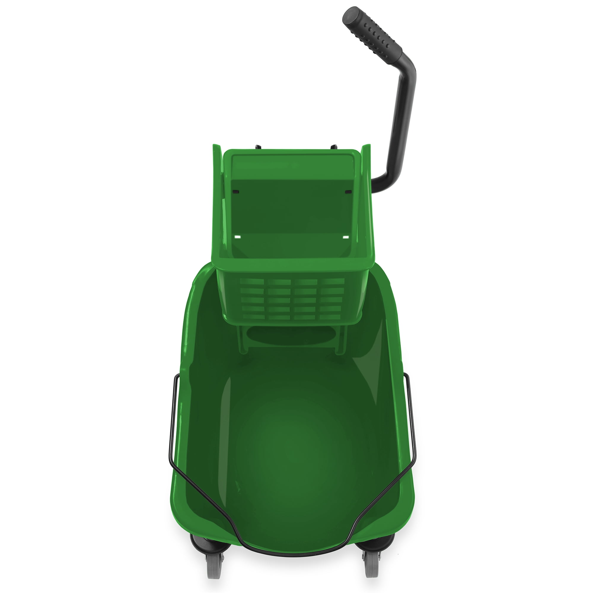 Dryser Commercial Mop Bucket with Side Press Wringer, 33 Quart, Green