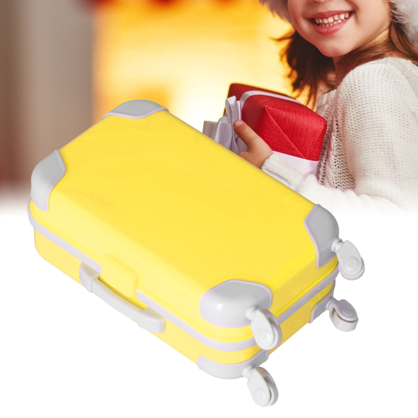 LHCER Doll Accessories,Doll Suitcase,Suitcase Simulated Vivid Portable Exquisite Luggage Cases