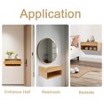 thumbnail image 5 of Bamboo Floating Nightstand with Storage Drawer Wall Mounted Bedside Table End Tables with Open Shelf Small Spaces Wall Mounted Shelf Storage Modern End Table for Bedroom, Natural, 5 of 8
