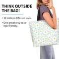 thumbnail image 2 of Disketp Daisies Flowers Bolsa Tote Estampada para Mujer, Bolso de Hombro y de Mano para Compras y Viajes, 2 of 8
